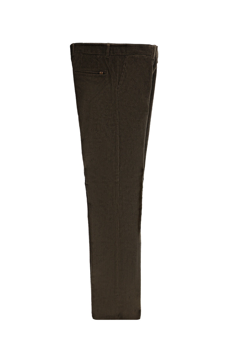 Acı Kahve Regular Fit Likralı Kadife Pantolon