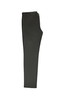 Orta Haki Regular Fit Likralı Kadife Pantolon