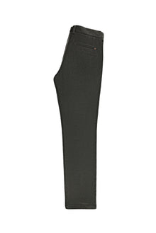 Orta Haki Regular Fit Likralı Kadife Pantolon