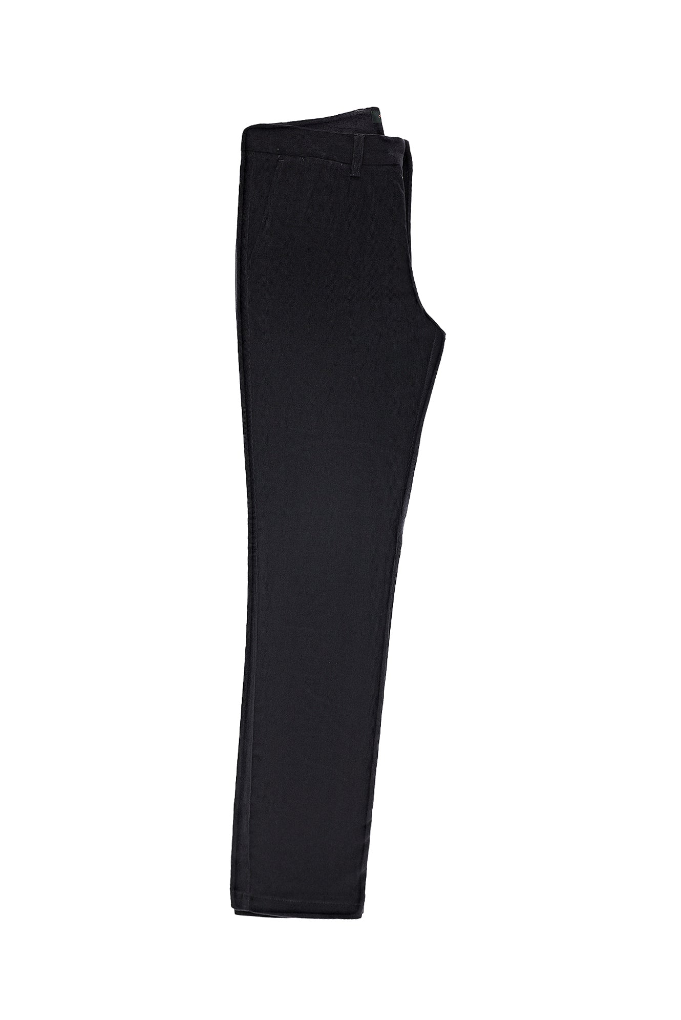 Koyu Antrasit Regular Fit Likralı Kadife Pantolon