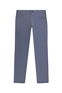 Mavi Slim Fit Dar Kesim Likralı Kanvas / Chino Pantolon