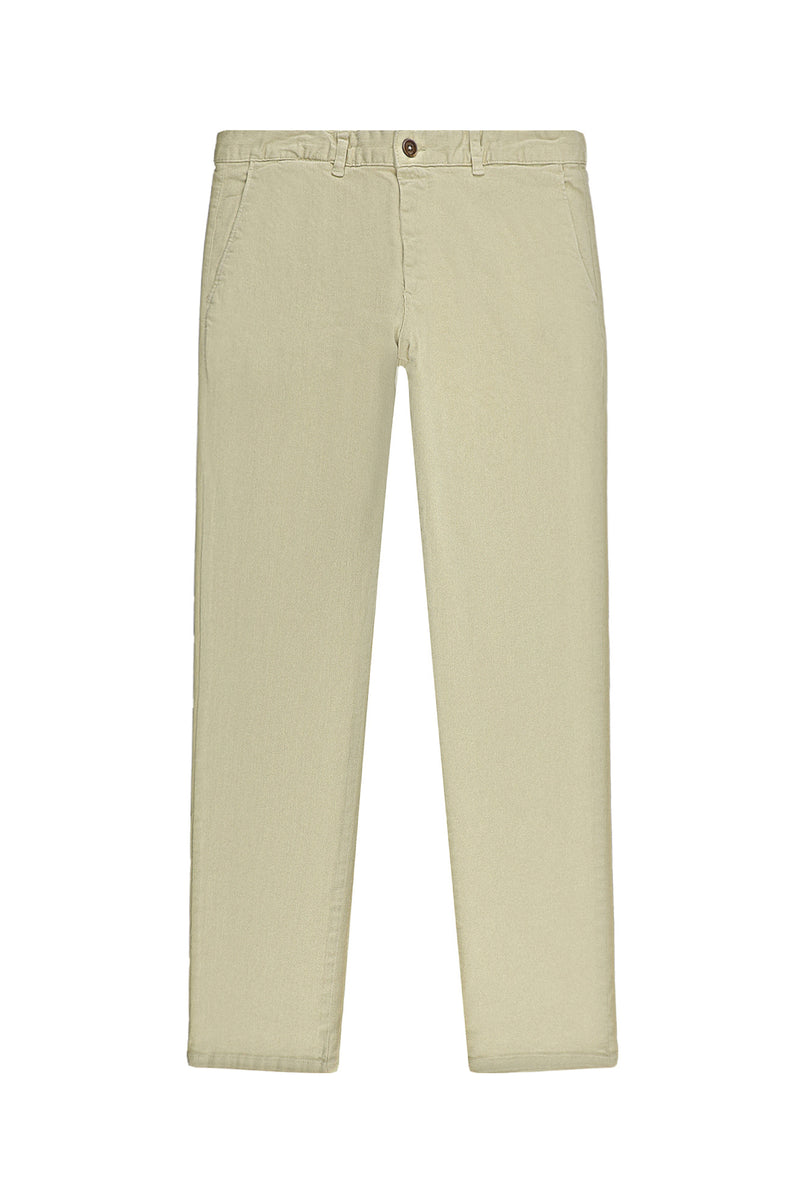 Açık Bej 4 Drop Relaxed Fit Rahat Kesim Likralı Kanvas / Chino Pantolon