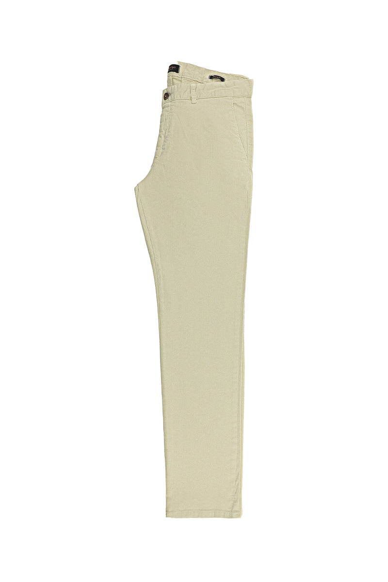Açık Bej Regular Fit Likralı Kanvas / Chino Pantolon