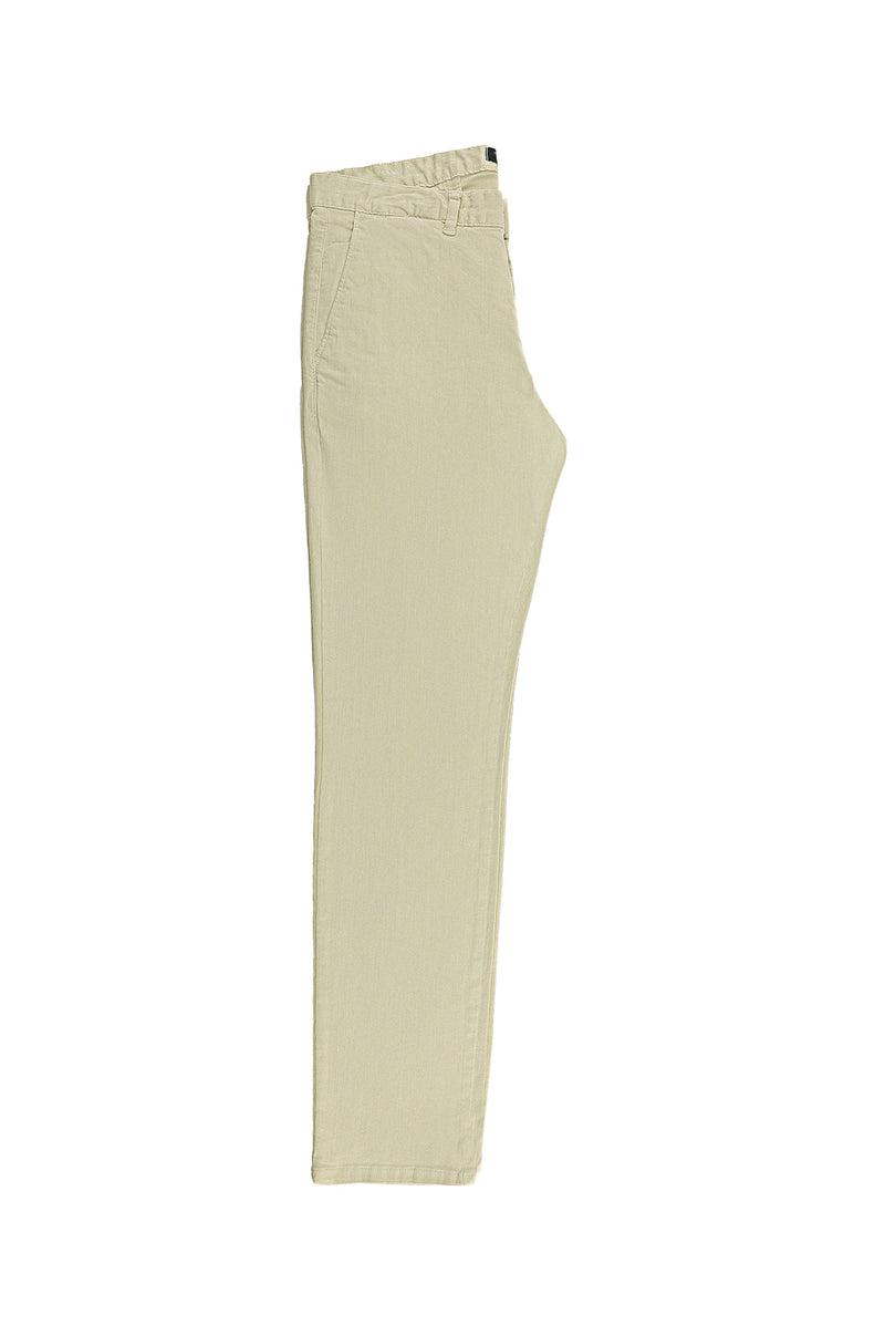 Açık Bej Regular Fit Likralı Kanvas / Chino Pantolon