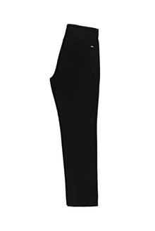 Siyah Relax Fit Rahat Kesim Likralı Gabardin Pantolon