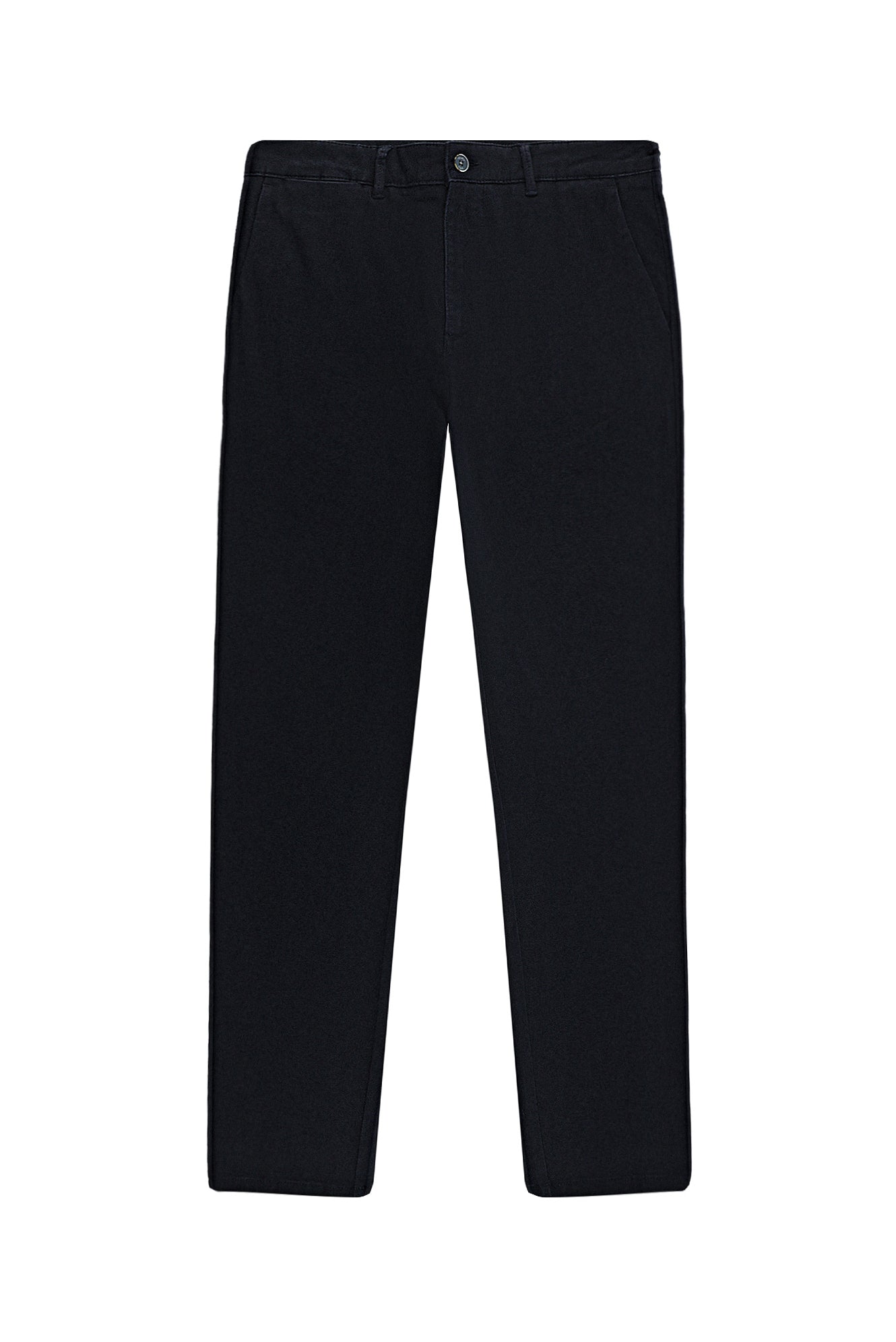 Orta Lacivert Slim Fit Dar Kesim Likral? Gabardin Pantolon-Abdullah Ki??l?