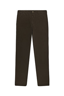 Koyu Kahve Relaxed Fit Rahat Kesim Likralı Gabardin Pantolon