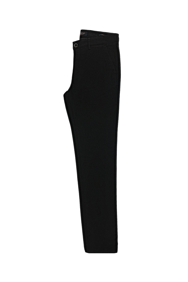 Koyu Antrasit Regular Fit Likralı Gabardin Pantolon