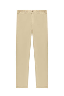 Orta Bej Regular Fit Likralı Kanvas / Chino Pantolon