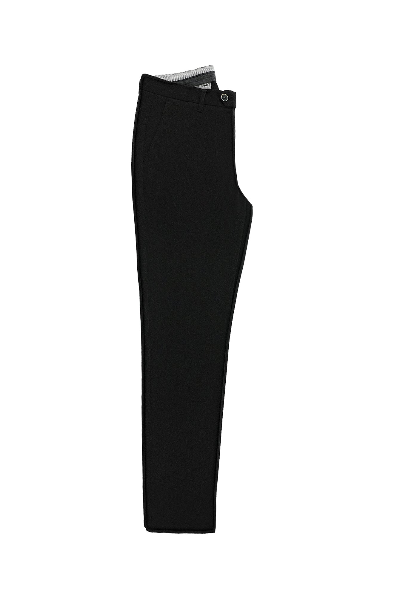 Siyah Slim Fit Dar Kesim Likralı Kanvas / Chino Pantolon