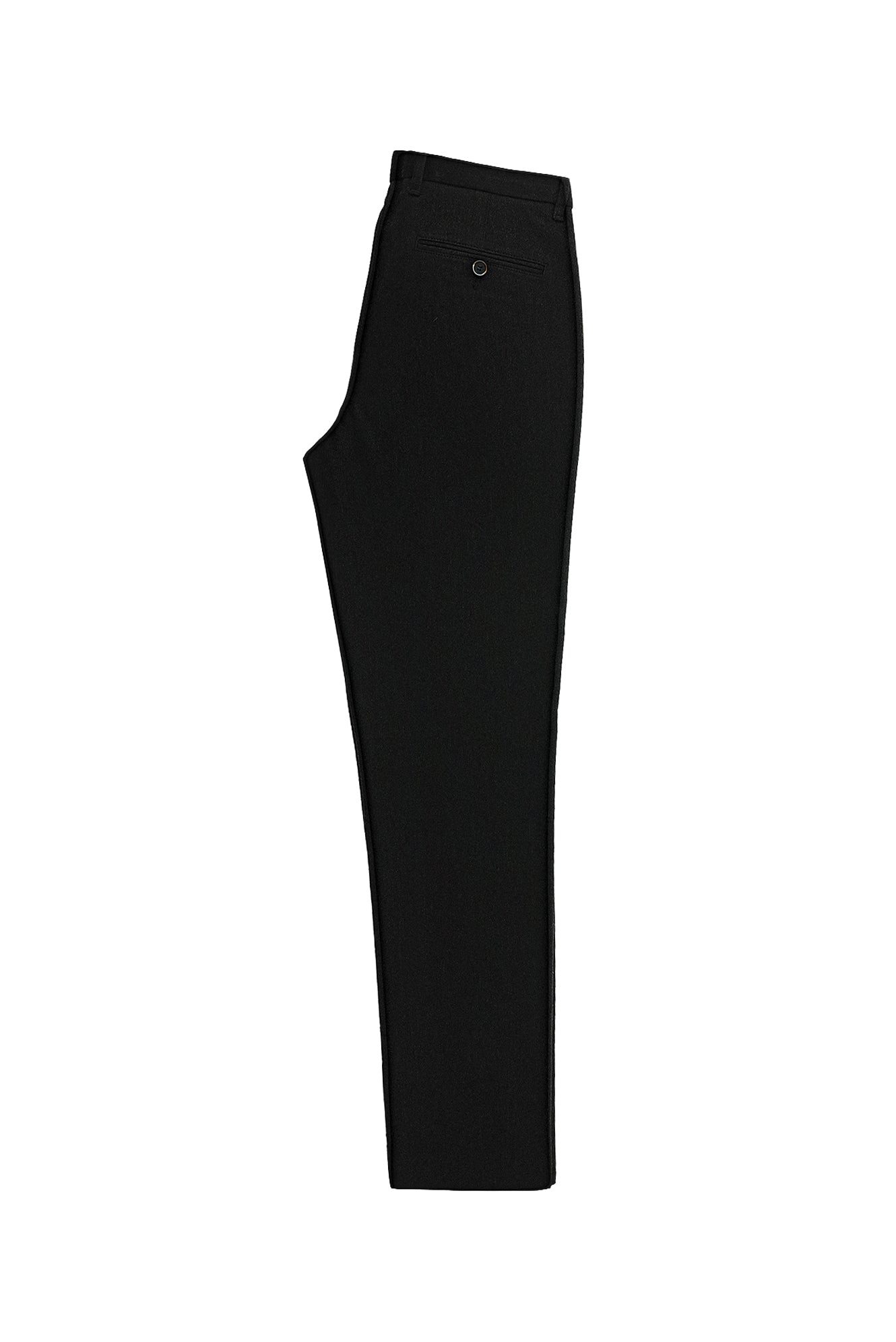Siyah Slim Fit Dar Kesim Likralı Kanvas / Chino Pantolon