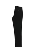 Siyah Slim Fit Dar Kesim Likralı Kanvas / Chino Pantolon