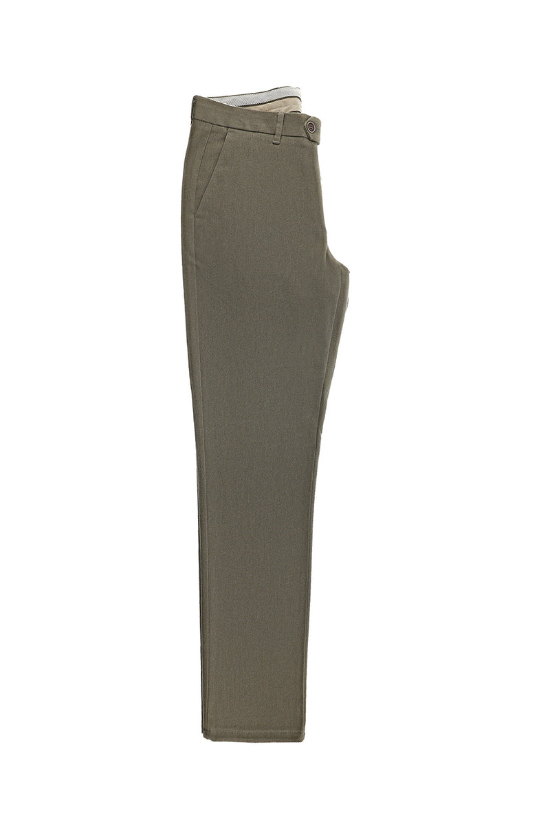 Açık Bej Slim Fit Dar Kesim Likralı Kanvas / Chino Pantolon