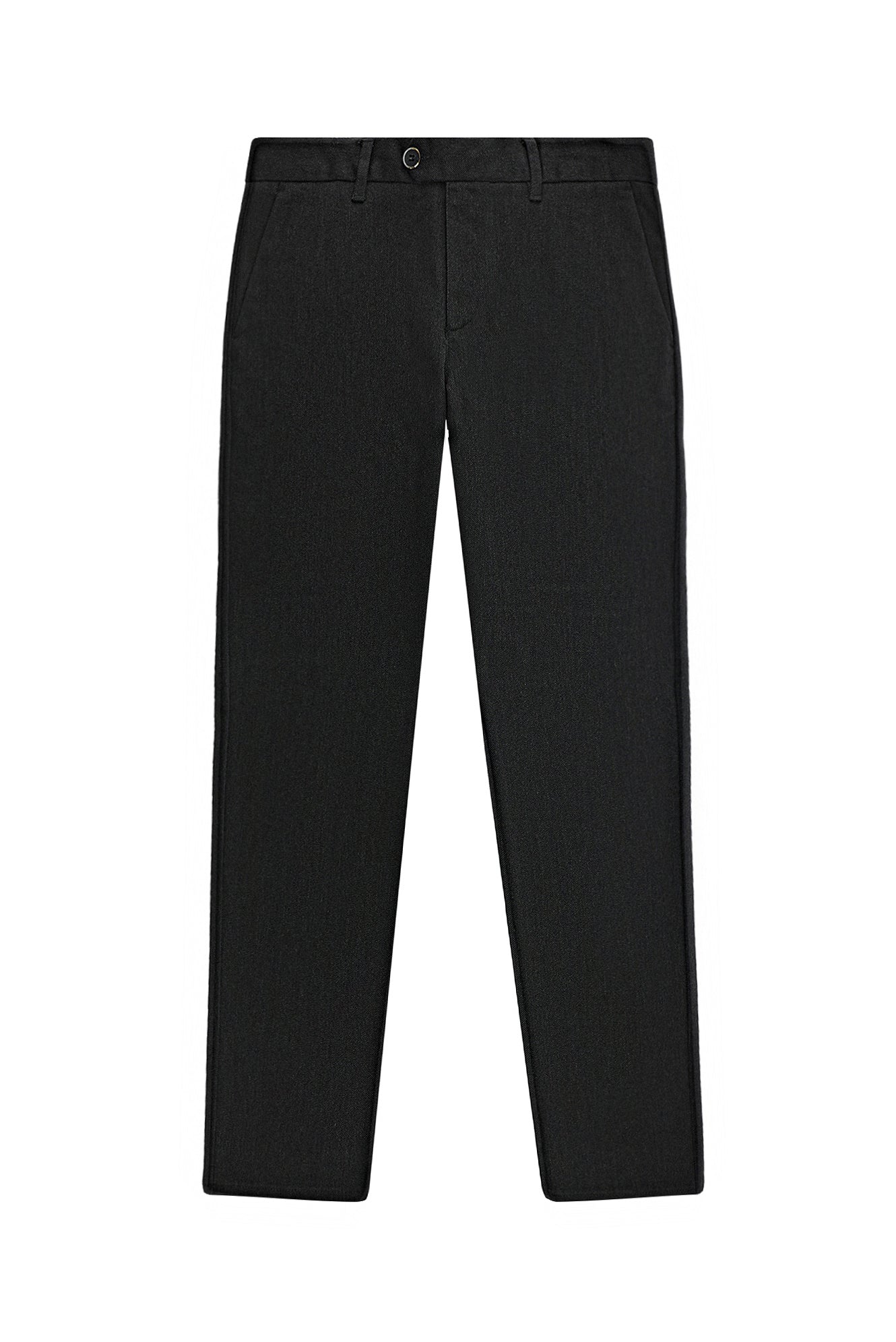Koyu Antrasit Slim Fit Dar Kesim Likralı Kanvas / Chino Pantolon