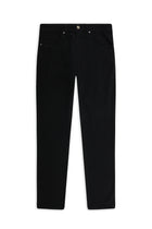 Siyah Regular Fit Lyocell Karışımlı Kanvas / Chino Pantolon