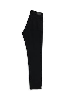 Siyah Slim Fit Dar Kesim Lyocell Karışımlı Kanvas / Chino Pantolon