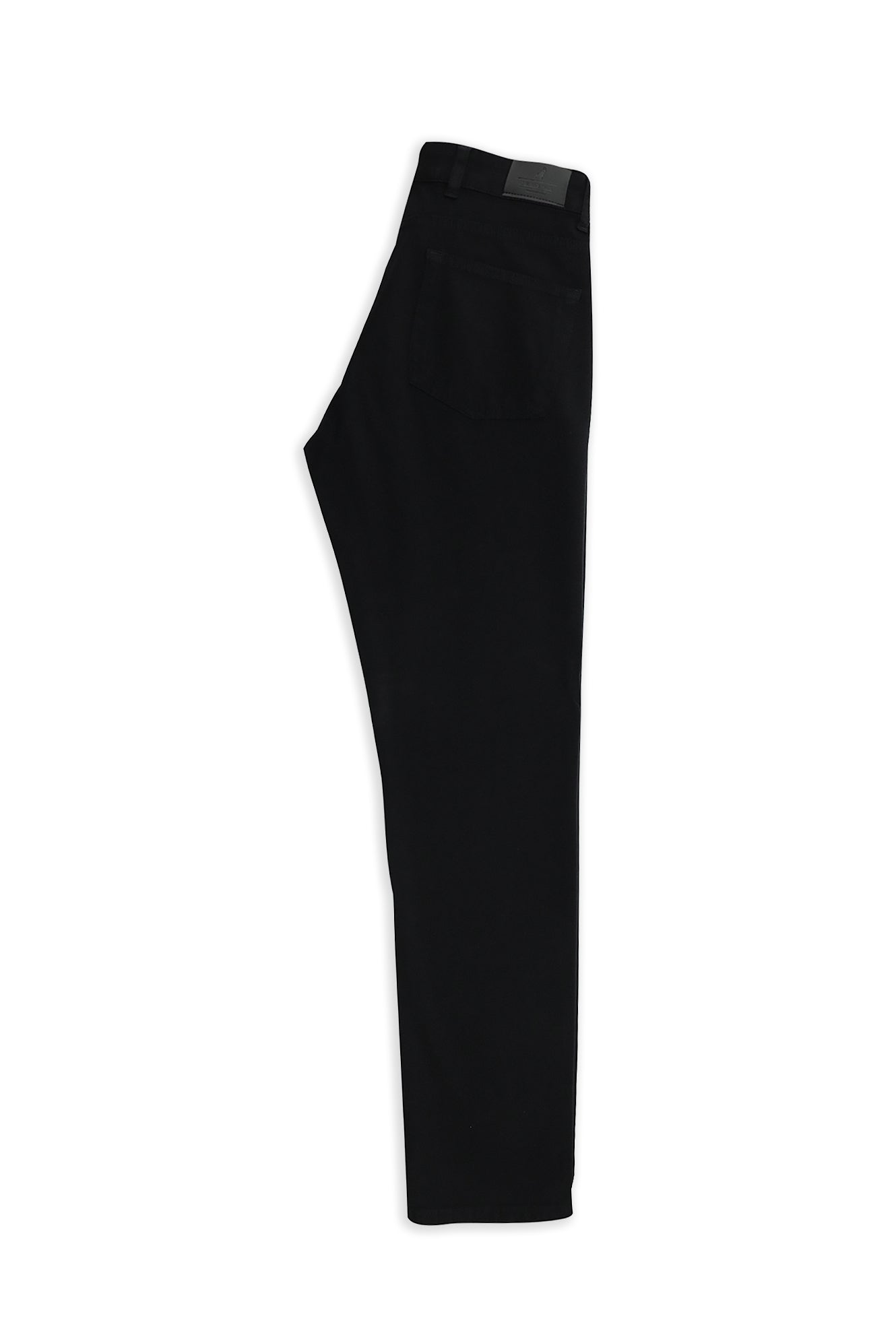 Siyah Regular Fit Lyocell Karışımlı Kanvas / Chino Pantolon