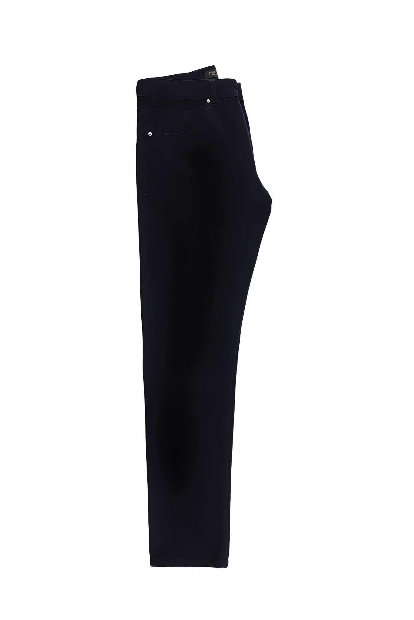 Orta Lacivert Slim Fit Dar Kesim Likralı Kanvas / Chino Pantolon