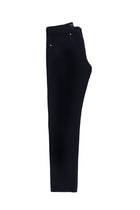 Orta Lacivert Slim Fit Dar Kesim Likralı Kanvas / Chino Pantolon