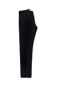 Orta Lacivert Slim Fit Dar Kesim Likralı Kanvas / Chino Pantolon