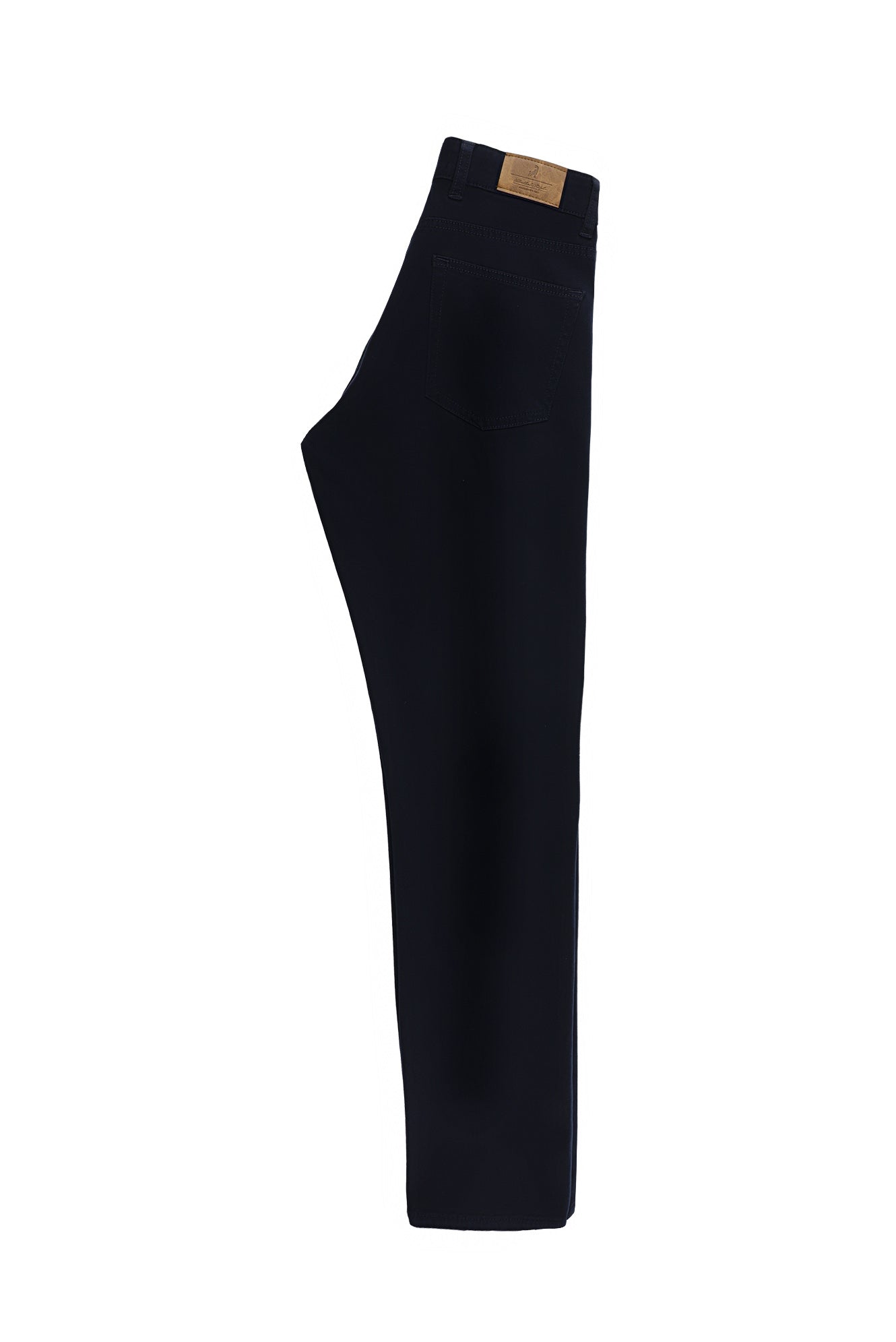 Orta Lacivert 6 Drop Regular Fit Standart Kesim Lyocell Kar???ml? Kanvas / Chino Pantolon-Abdullah Ki??l?
