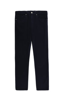 Orta Lacivert Slim Fit Dar Kesim Likralı Kanvas / Chino Pantolon