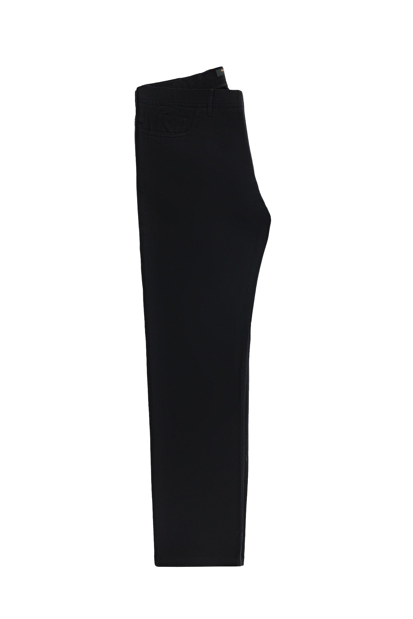 Siyah Regular Fit Desenli Likralı Kanvas / Chino Pantolon