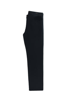 Koyu Lacivert Regular Fit Desenli Likralı Kanvas / Chino Pantolon