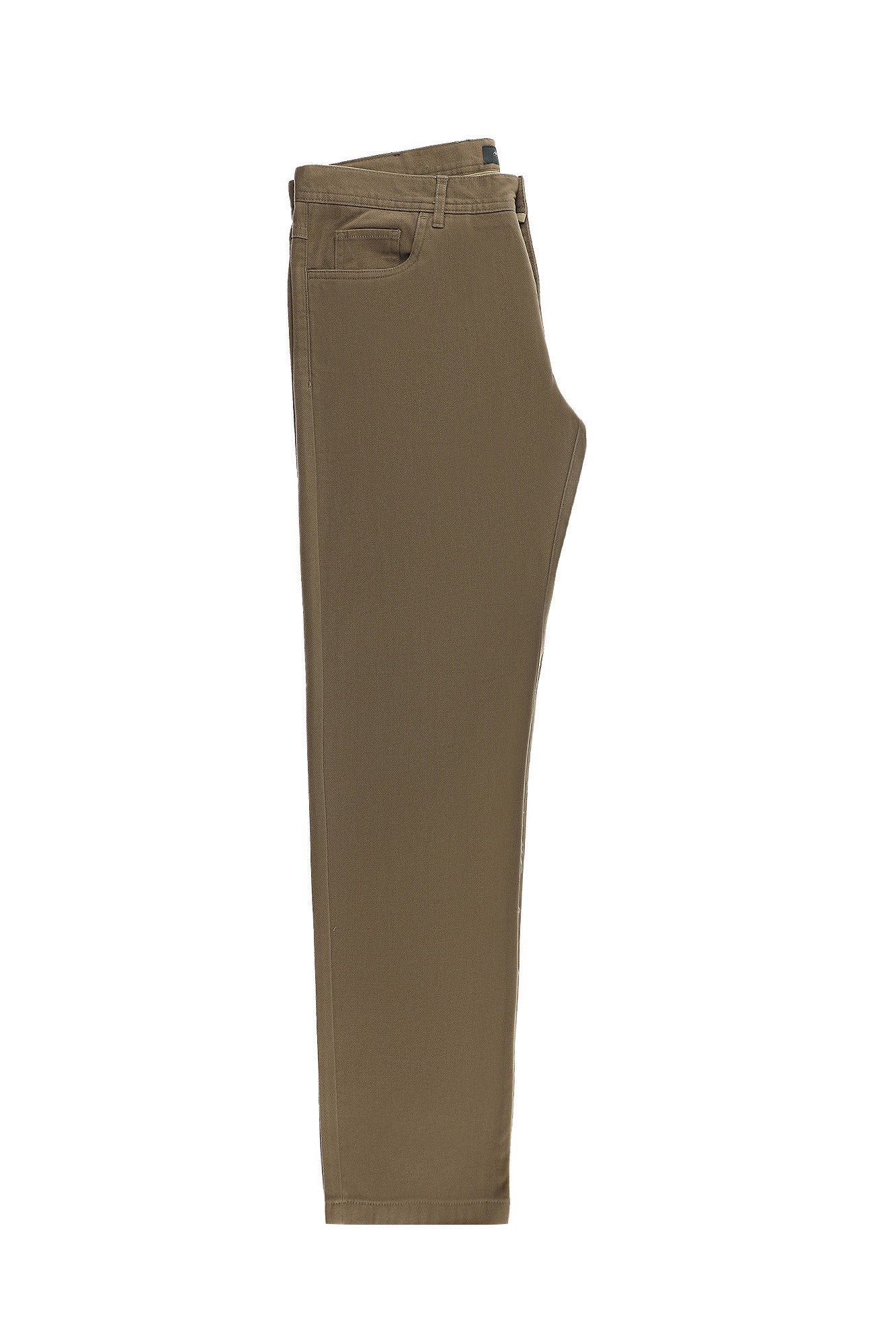 Açık Haki Regular Fit Desenli Likralı Kanvas / Chino Pantolon