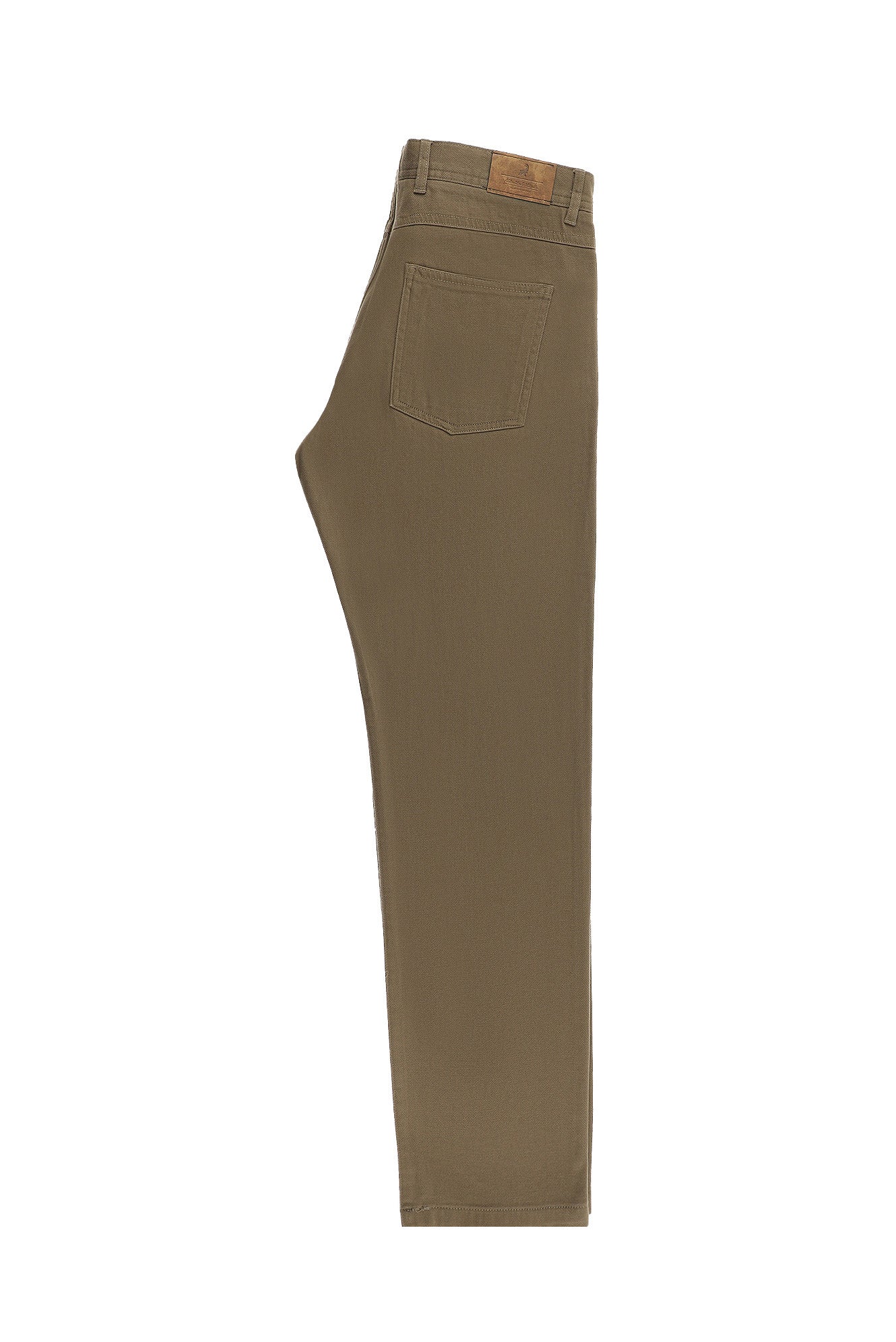 Açık Haki Regular Fit Desenli Likralı Kanvas / Chino Pantolon