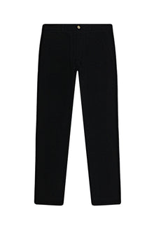 Siyah Regular Fit Likralı Kanvas / Chino Pantolon