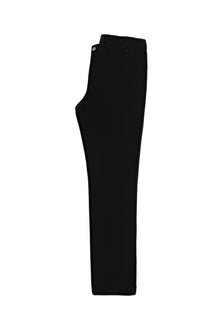 Siyah Regular Fit Likralı Kanvas / Chino Pantolon