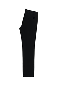 Siyah Regular Fit Likralı Kanvas / Chino Pantolon