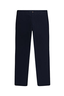 Koyu Lacivert Regular Fit Likralı Kanvas / Chino Pantolon