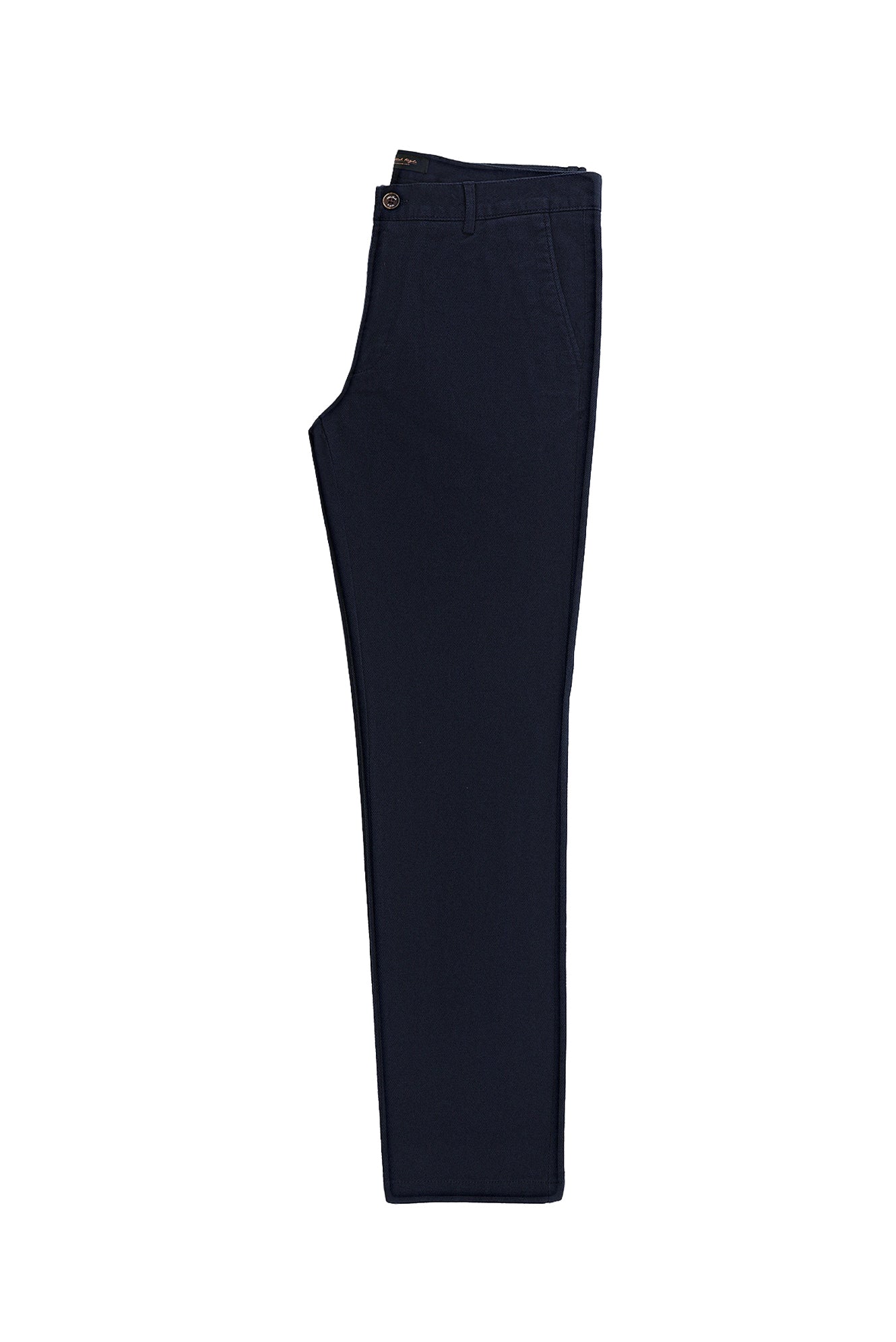 Koyu Lacivert Regular Fit Likralı Kanvas / Chino Pantolon