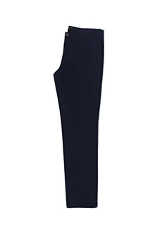 Koyu Lacivert Regular Fit Likralı Kanvas / Chino Pantolon