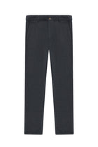 Koyu Lacivert Regular Fit Standart Kesim Desenli Likral? Kanvas / Chino Pantolon-Abdullah Ki??l?