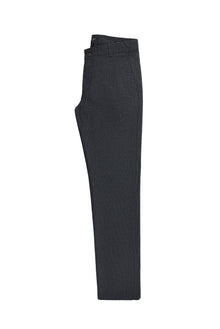 Koyu Lacivert Relaxed Fit Rahat Kesim Desenli Likralı Kanvas / Chino Pantolon