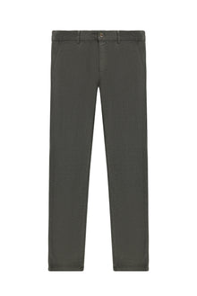 Orta Haki 4 Drop Relaxed Fit Rahat Kesim Desenli Likralı Kanvas / Chino Pantolon