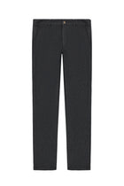 Koyu Antrasit Relaxed Fit Rahat Kesim Desenli Likralı Kanvas / Chino Pantolon