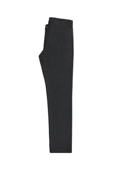 Koyu Antrasit Relaxed Fit Rahat Kesim Desenli Likralı Kanvas / Chino Pantolon