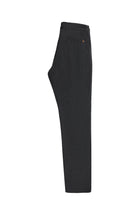 Koyu Antrasit Relaxed Fit Rahat Kesim Desenli Likralı Kanvas / Chino Pantolon