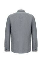 Mavi Uzun Kol Slim Fit Dar Kesim Oduncu Pamuklu Punterezli Gömlek