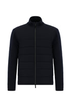 Koyu Lacivert Spor Kapitone Bomber Ceket Mont
