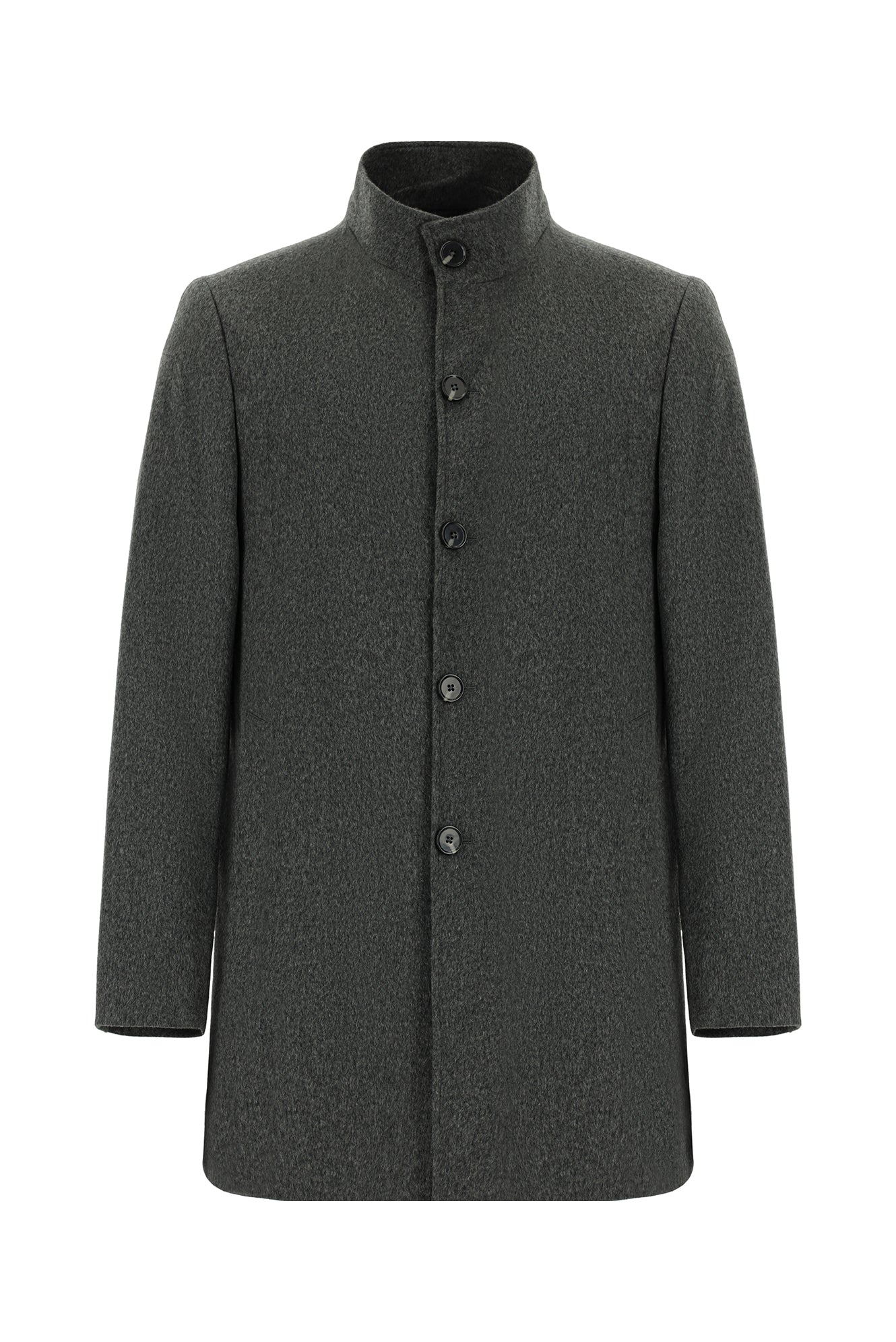 Koyu Füme Kaşmir Kaban