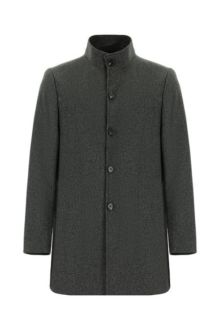 Koyu Füme Kaşmir Kaban