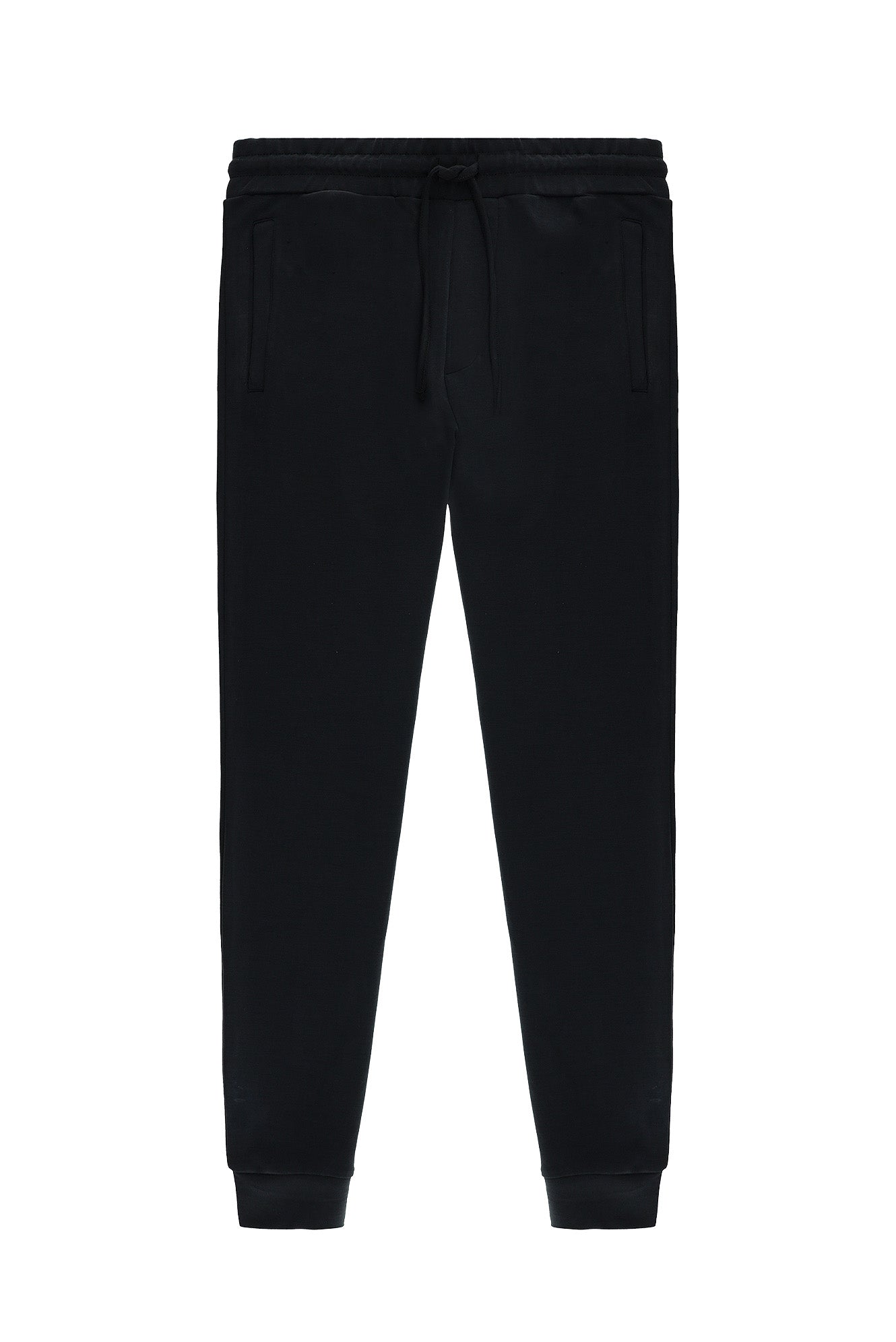 Siyah Regular Fit Likralı Sweatpant / Eşofman Altı