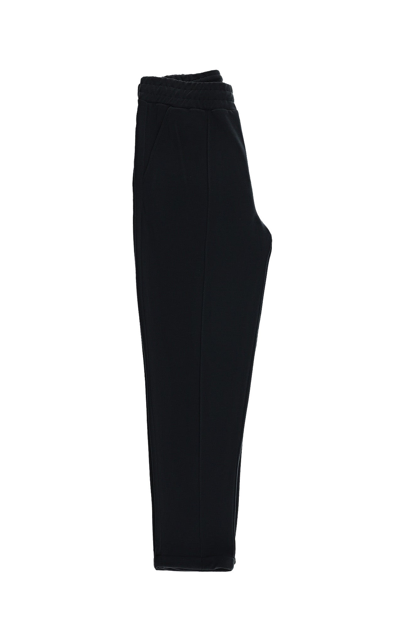 Siyah Regular Fit Likralı Sweatpant / Eşofman Altı