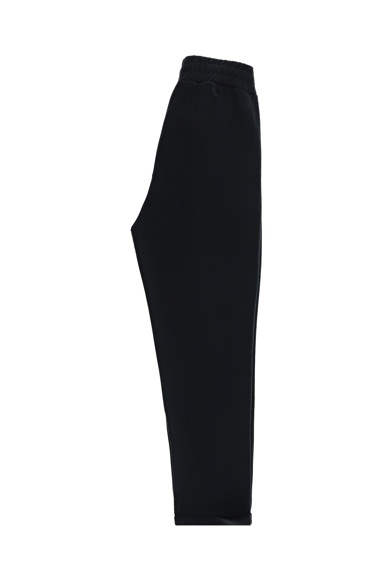 Siyah Regular Fit Likralı Sweatpant / Eşofman Altı