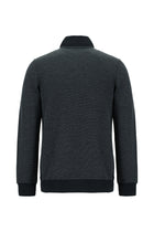 Açık Lacivert Pamuklu Fermuarlı Sweatshirt